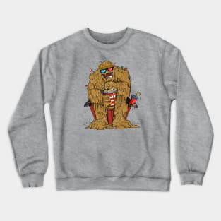 3D Movie Loving Mud Monster Crewneck Sweatshirt